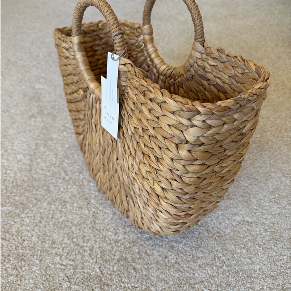 A New Day Natural Woven Tote Bag - Picture 2 of 2